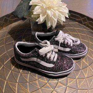 Girls size 13 sparkle Vans